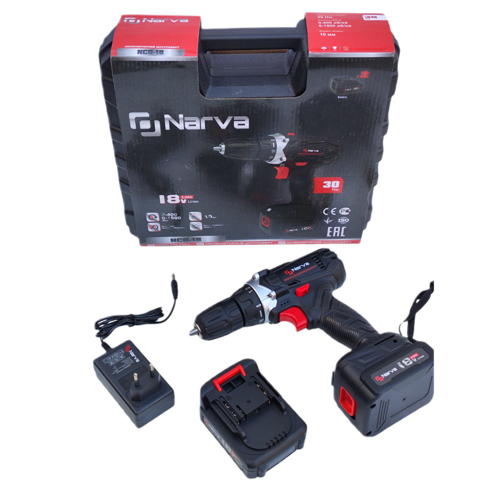 Шурупокрут акумуляторний NARVA NCD-18