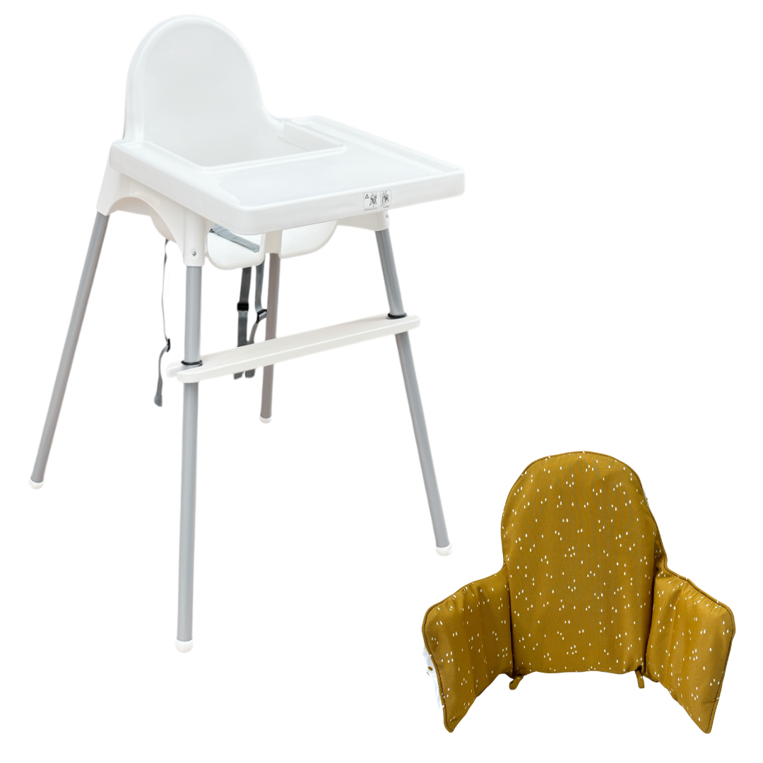 Набір для годування IKEA ANTILOP: стілець зі стільницею + підніжка для крісла + подушка з чохлом