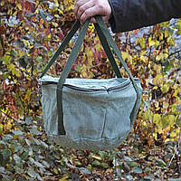 Якісний і зручний чохол для туристичного казана з міцного брезентового матеріалу для транспортування