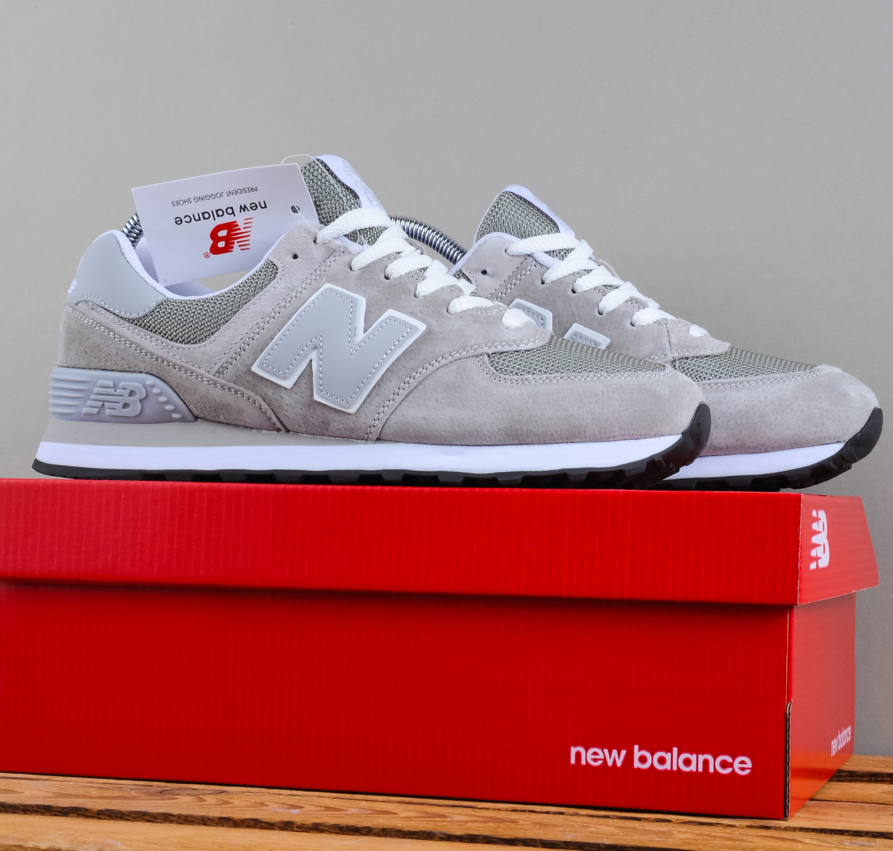 Кросівки New Balance 574 сірий колір, фото 1