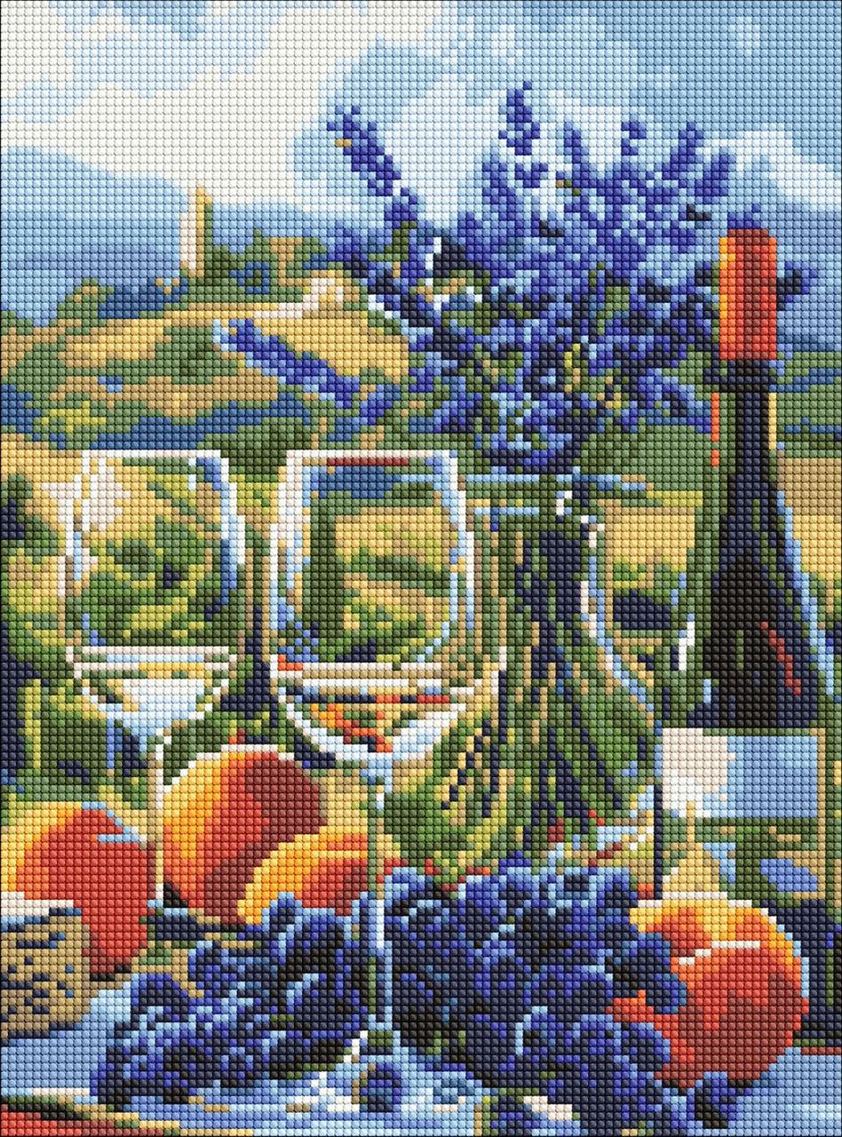 Набір з алмазною мозаїкою "Італійська насолода" 30х40см