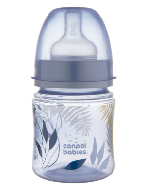 Canpol babies Пляшка антиколікова з широким отвором 120 мл Easystart GOLD - блакитна