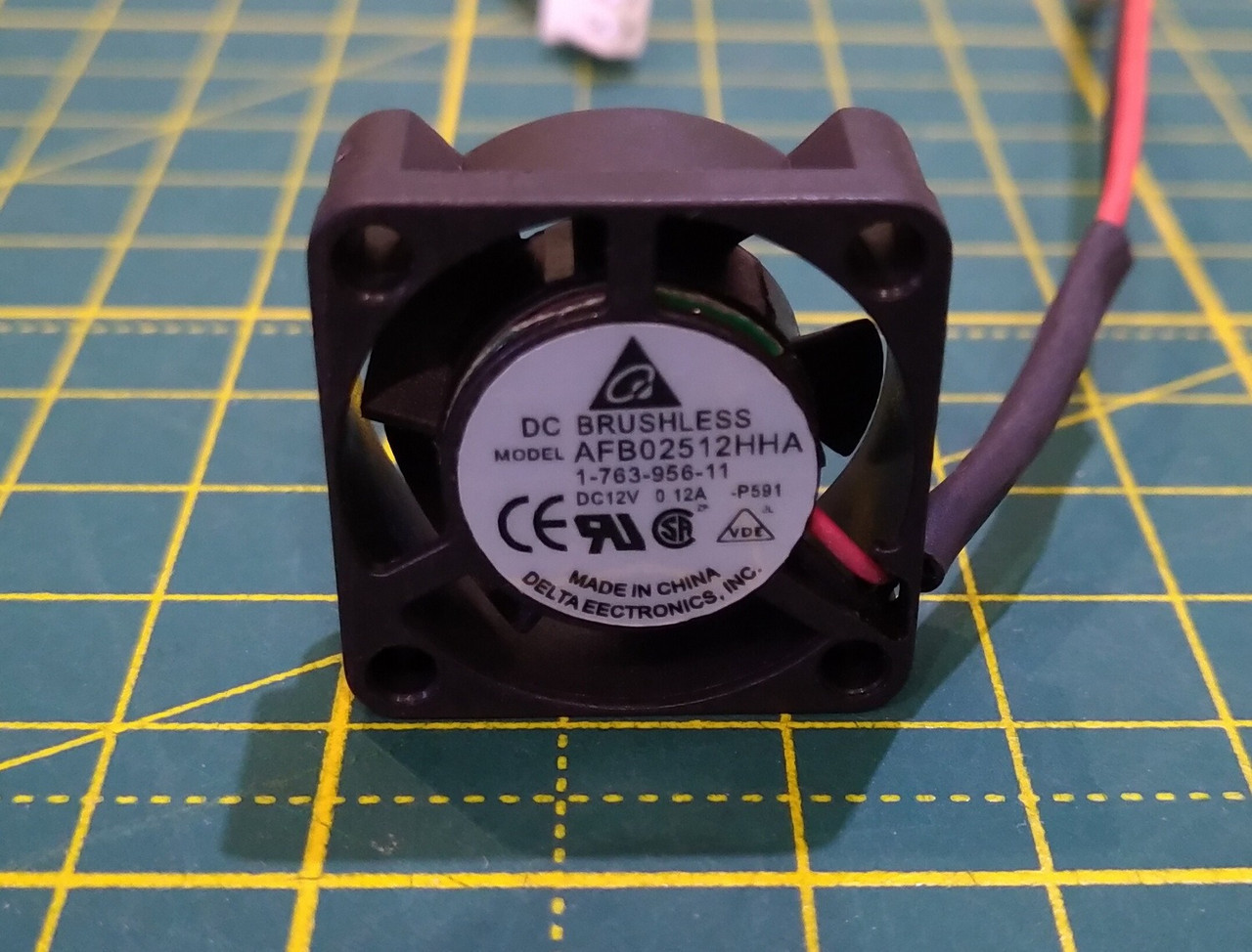 Вентилятор GDSTIME AFB02512HHA (2510) 12V 0.12A, безщітковий, два підшипники, роз'єм XH2.54-2pin, для 3Д-принтера та верстатів ЧПК