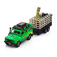 Игровой набор Land Rover TechnoDrive 520178.270 с прицепом и динозавром