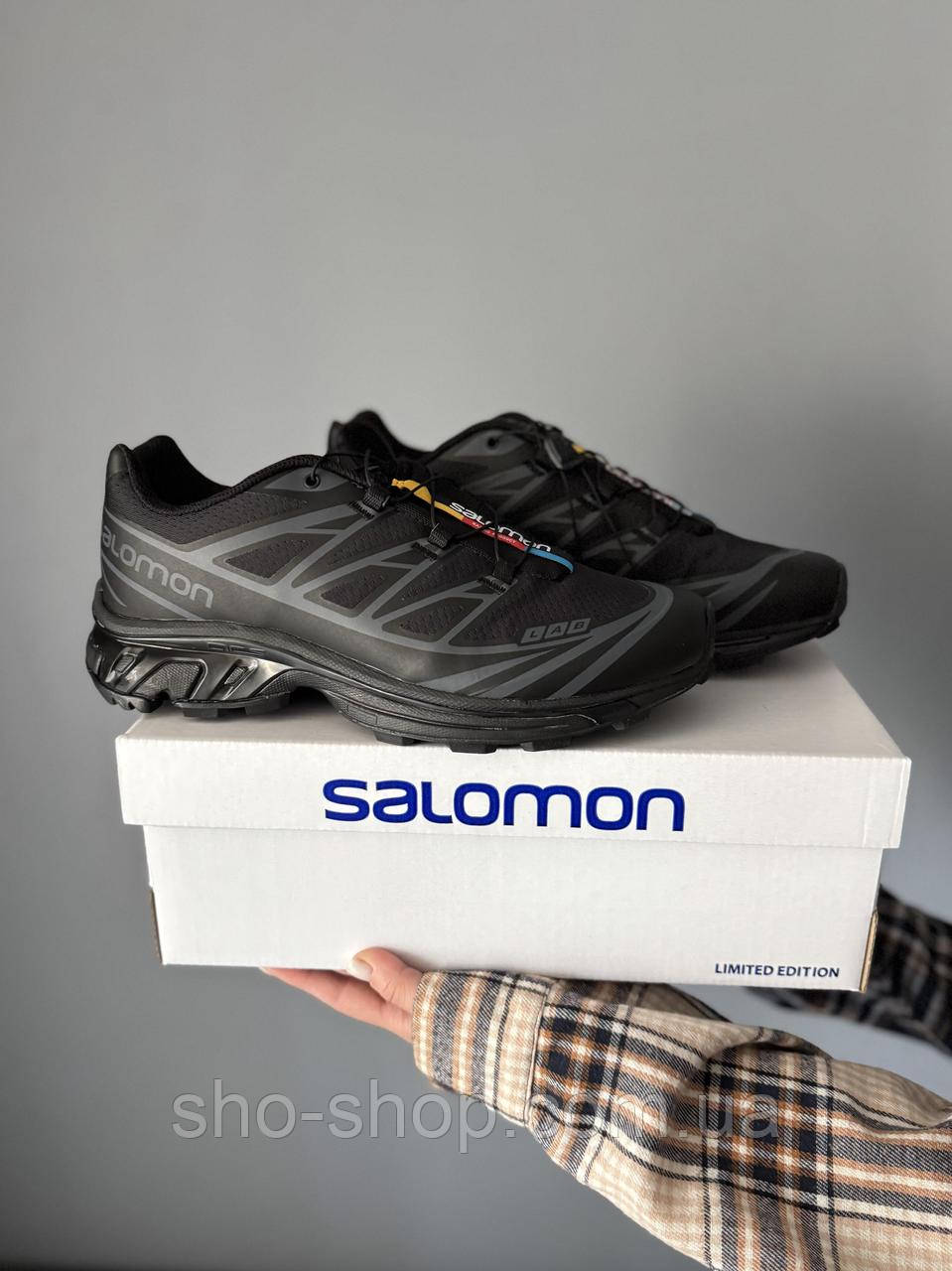 Кроссовки Salomon XT-6 All Black, фото 1
