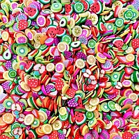 3D шматочки фруктів (асорті) — 50 шт.