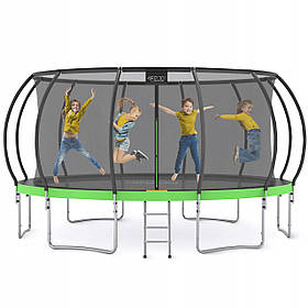 Батут із внутрішньою сіткою 4FIZJO PRO 16FT 496 см Black/Green (P-5907739319241)