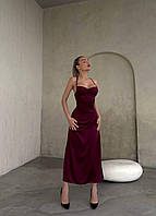 Сукня-комінація жіноча з шовку зі шнуровкою на спині (Норма), фото 2