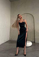 Сукня-комінація жіноча з шовку зі шнуровкою на спині (Норма), фото 3