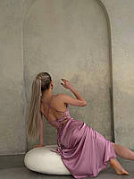 Сукня-комінація жіноча з шовку зі шнуровкою на спині (Норма), фото 6