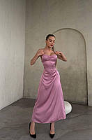 Сукня-комінація жіноча з шовку зі шнуровкою на спині (Норма), фото 8