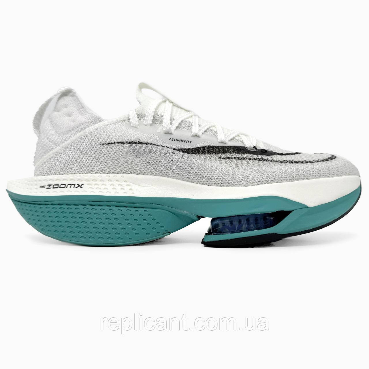 Женские кроссовки Nike  Air Zoom Alphafly Next% 2 White/Blue кросівки унісекс Nike, фото 1