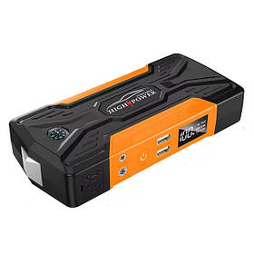 Пуско-зарядний автомобільний пристрій RIAS QY28 LCD 25000 mAh 2хUSB з ліхтариком (3_06147)