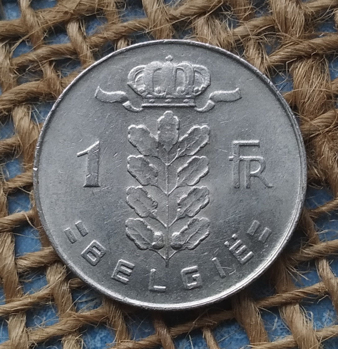 1 франк 1976 року. Бельгiя