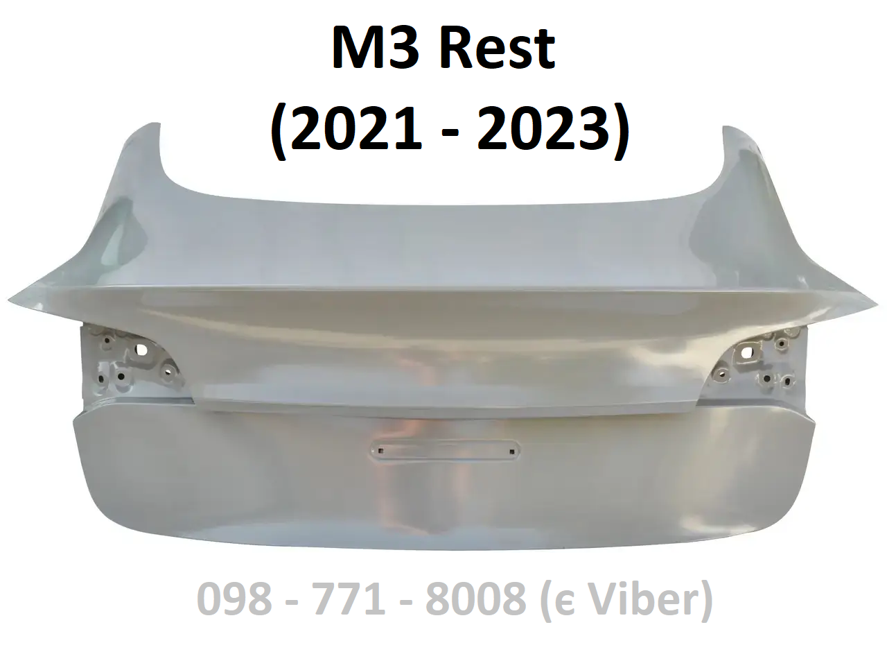 Кришка багажника ляда метал Tesla Model 3 Рестайл (2021-2023) (1081460-EO-D)