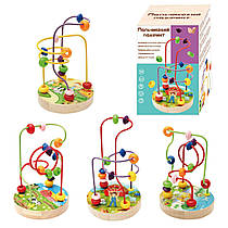Дерев'яна іграшка Пальчиковий лабіринт (серпантинка)