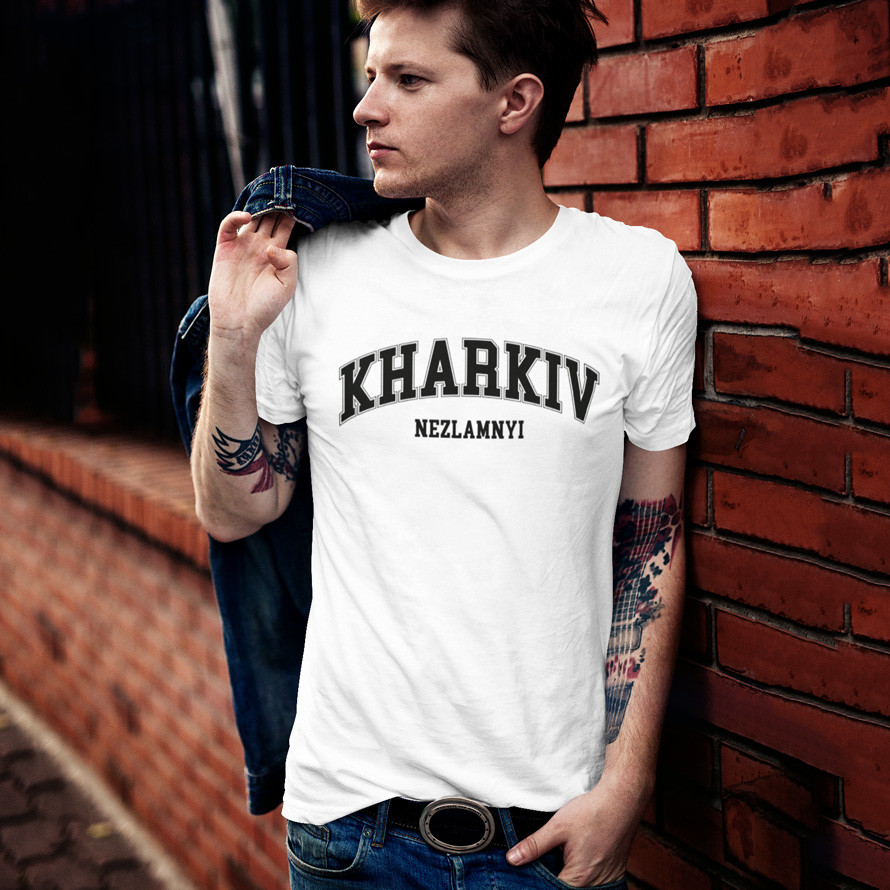 Футболка - Kharkiv Nezlamnyi, wht