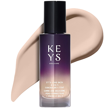 Легка тональна основа тинт + консилер Keys Soulcare It's Like Skin 2-in-1 Concealer + Tint 130 N Fair 30 мл
