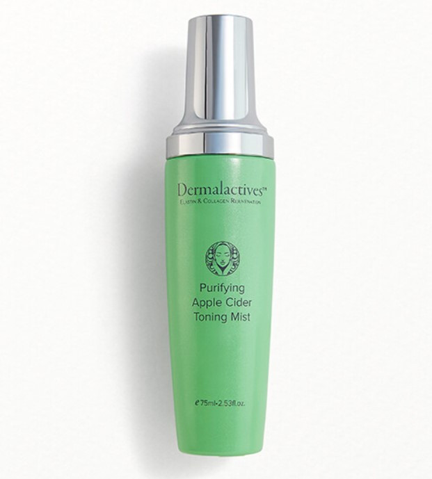 Тонік для обличчя DERMALACTIVES Apple Cider Toning Spray з яблучним оцтом для очищення та вирівнювання тону шкіри, 75 мл