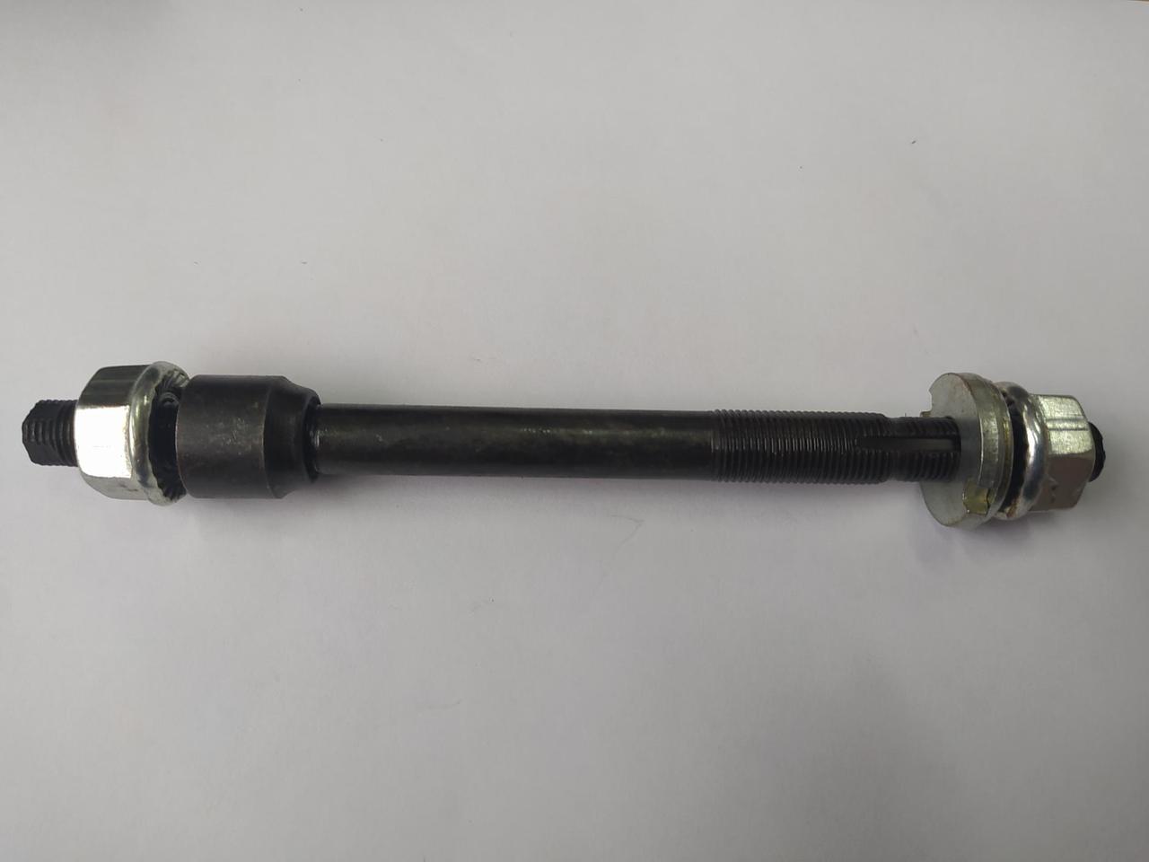 Вісь колеса заднього велосипедна (L-155mm) (чорна) YKX