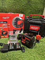 Професійний лазерний рівень Krafftec PREMIUM, 16x360°(LCD, Bluetooth, ДУ, зелений промінь) LL516G