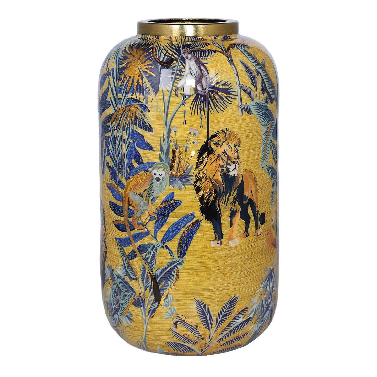 Ваза металева із зображенням тварин «Африка» Smalto Vivo Palais Royal, фото 1