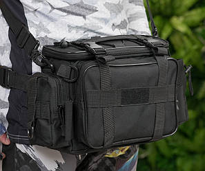 Сумка спінінгіста поясна SP-40 Black для ходової риболовлі