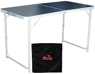 Туристичний стіл Tramp TRF-003 | Алюмінієвий, легкий, компактний, регульована висота, з чохлом, для кемпінгу та відпочинку