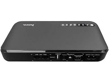 ДБЖ для роутера HOCO DB62 UPS + POWERBANK 20000mAh 9V/12V + USB 5V + TYPE-C 1A