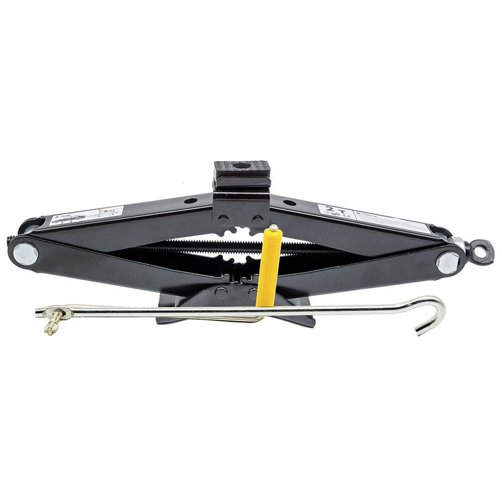 Домкрат 2т Elegant Plus EL 100 830 гвинтовий ромбоподібний з ручкою, фото 1