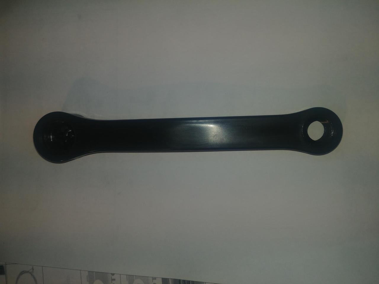 Шатун велосипедний (лівий) (L-170mm, квадрат, чорний) OEM