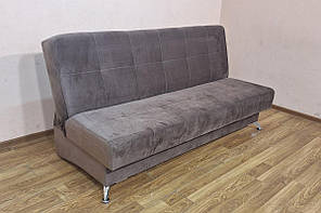 Диван прямий Чарлі розкладний без підлокітників тканина Фіоре шоколад (Катунь ТМ)