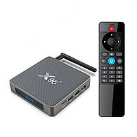 Смарт ТБ приставка Smart TV X96 X6 4/32GB із голосовим керуванням (8K, Quad Core ARM Cortex A55, Android 11)