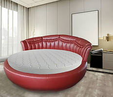 Кругле дизайнерське ліжко Елегія 27 екошкіра Леонардо Каппелліні D-2200 мм (Мебель-Плюс TM)
