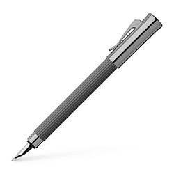 Ручка перова Graf von Faber-Castell з колекції Tamitio Stone Grey, корпус сірий, перо F (0,5 мм), 141781