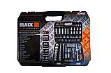 Набір інструментів універсальний BLACK 108 штук 1/2 & 1/4 для авто, фото 4