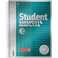 Коледж-блок А5 Premium Duo клітинка лінія 80 аркушів Brunnen, 71491