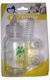 Пляшечка з соскою 2 соски додатково напувалка для домашніх тварин 120 мл 19-11