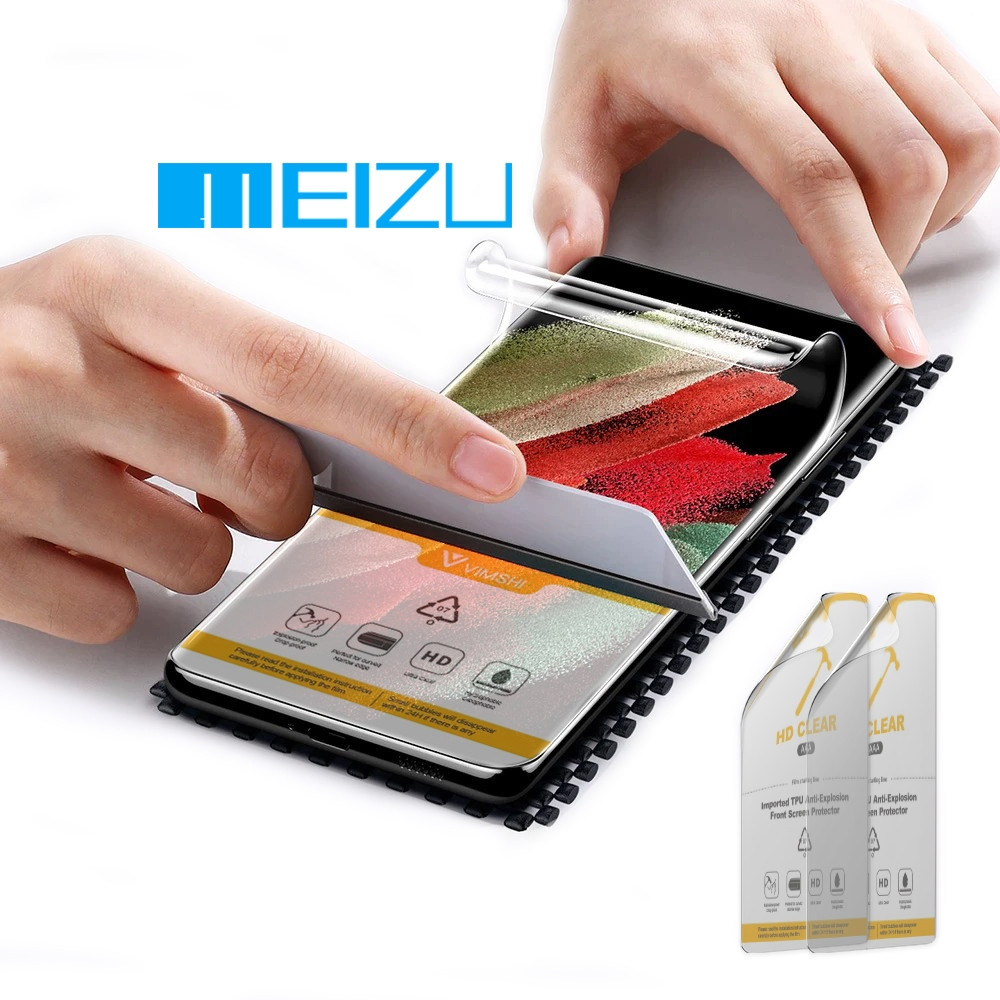 Плівка 2 шт. на MEIZU Будь-яку Модель — гідрогелева/поліуретанова TPU захисна протиударна на скло, фото 1