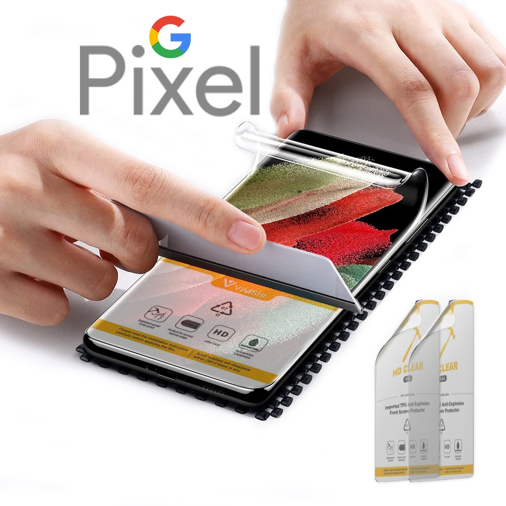 Плівка 2 шт. на Google Pixel Будь-яку модель — гідрогелева/поліуретанова TPU захисна протиударна на скло, фото 1