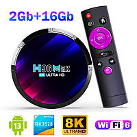 Смарт ТБ приставка H96 MAX RK3528 2/16 ГБ Android 13, WIFI 6 з пультом