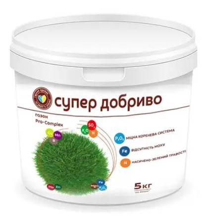 Добриво Зелений Газон для газону 5 кг