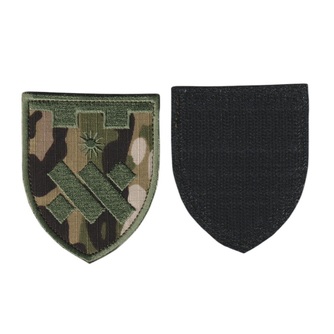 Шеврон військовий / армійський, 43 ОБТрО ,  на мультикамі, ЗСУ, 8см х7 см, фото 1