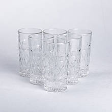 Набір високих склянок зі скла  Lirmartur  6 штук по 300 мл прозорі