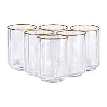 Набір склянок із скла Stunning 6 штук по 450 мл прозорі