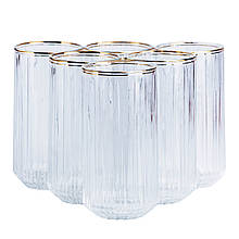 Набір високих склянок Lirmartur 6 штук по 380 мл прозорі