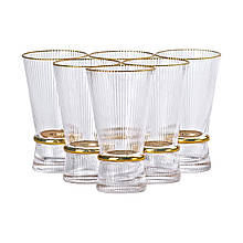 Набір високих склянок зі скла Stunning 6 штук по 400 мл прозорі