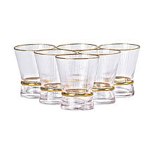 Набір склянок із скла Stunning 6 штук по 300 мл прозорі