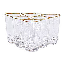 Набір склянок із скла Triangle 6 штук по 450 мл прозорі