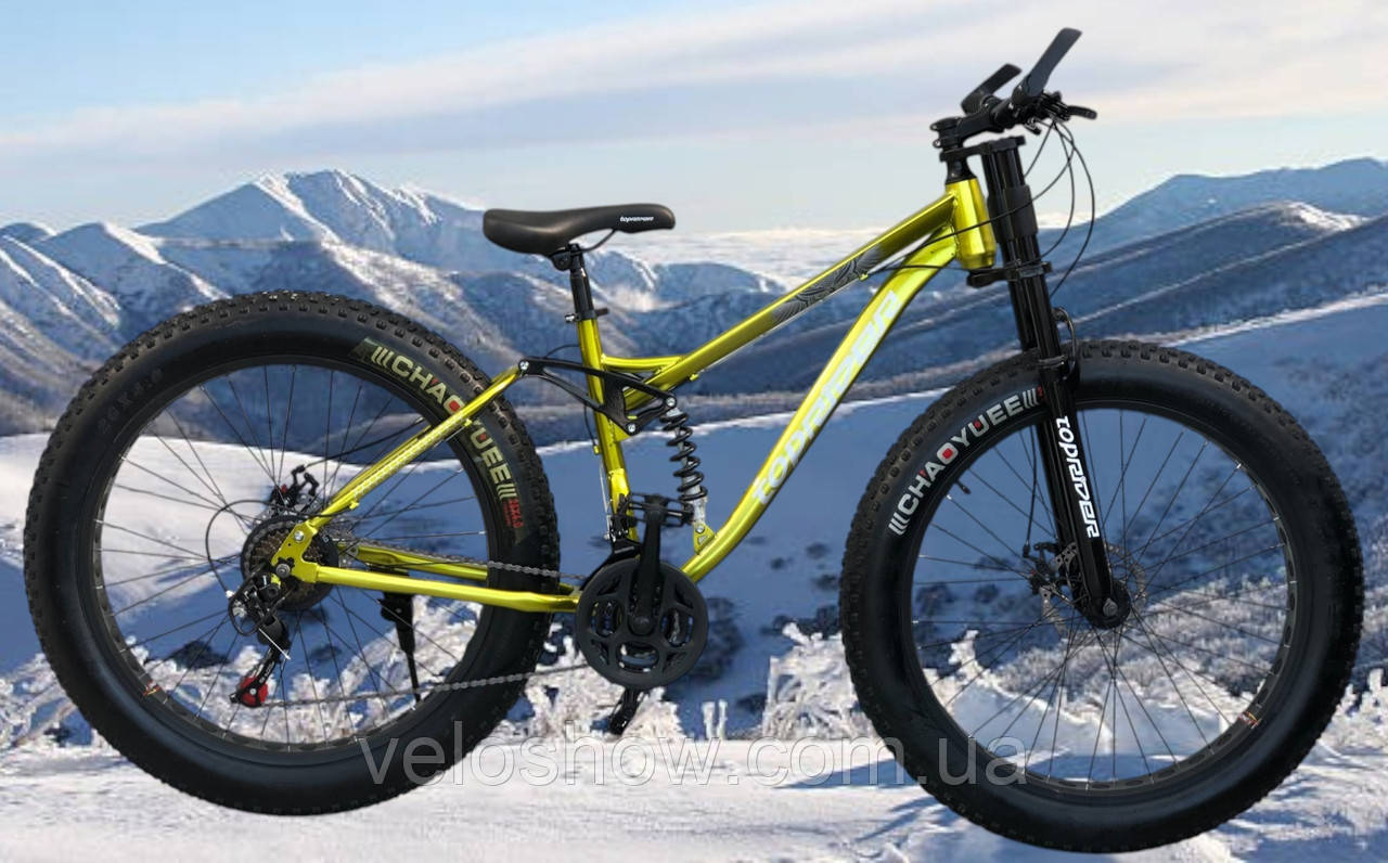Позашляховик фетбайк 26/4.0 Phanton Top двопідвісний (fatbike) широкі колеса